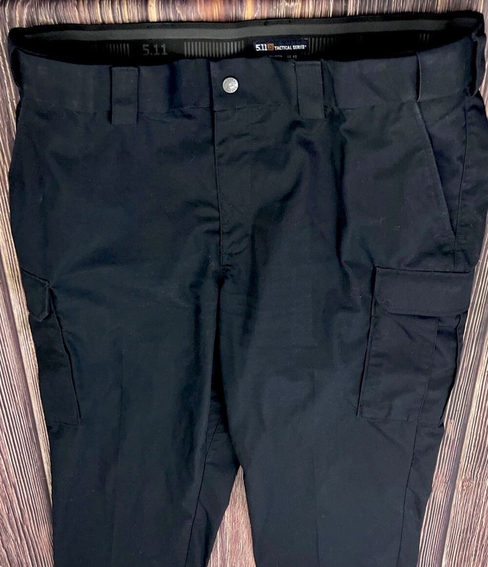 5.11 Tactical Series Navy Blue Cargo Ripstop Pants Mens Sz 40x32 (Actual 40x32)